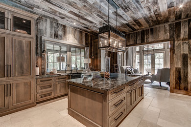 Inspiration for a rustic home design remodel in Other