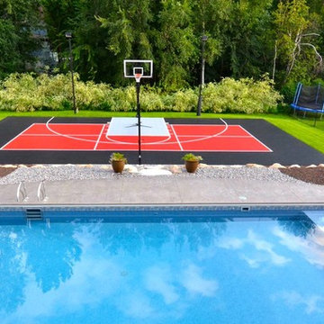 SnapSports Backyard Home Court - The ultimate outdoor recreation area