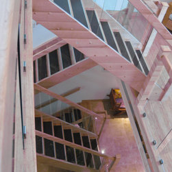Recycled Leather applied to staircases, why choose wood or boring carpet! - Wall And Floor Tile