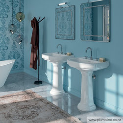 Canova Royal 70 Basin & Pedestal By Plumbline - Bathroom Basins