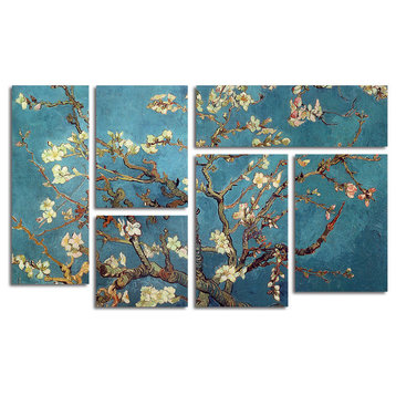 'Almond Blossoms' Multi-Panel Canvas Art Set by Vincent van Gogh