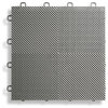 12"x12" Interlocking Deck/Patio Flooring Tiles, Perforated, Set of 30, Gray