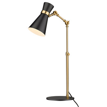 Z-Lite 728TL-MB-HBR Soriano 1 Light Table Lamp in Heritage Brass