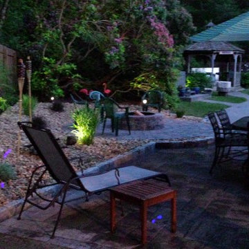 Hingham patio and landscape