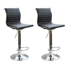 Amerihome - Amerihome Set of 2 Padded Bar Stools - Bar Stools and Counter Stools