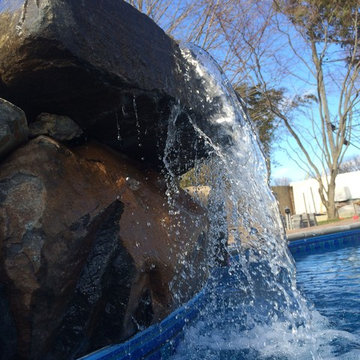 Waterfall cascading into Pool