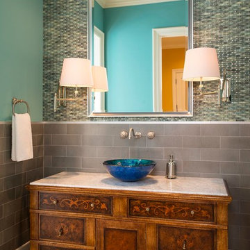 Venetian Meets Mediterranean: Bathroom
