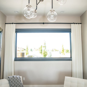 Roller Shades, Cornices and Drapery