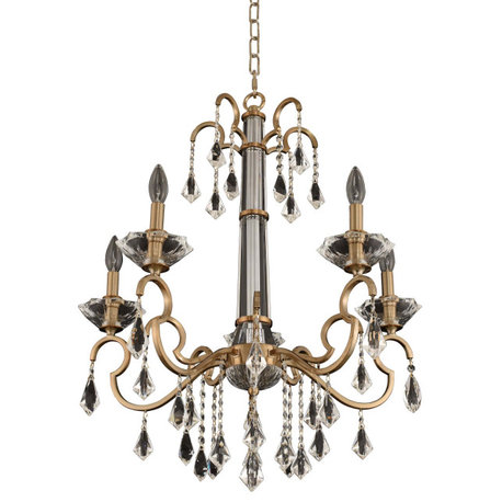 Valencia 26x30" 6-Light Modern Classic Chandelier by Allegri