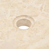 vidaXL Sink Marble Cream Home Bathroom Sink Wash Bowl Natural Stone Basin