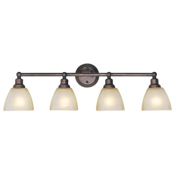 Bradley 4 Light Vanity In Bronze (26604-BZ)