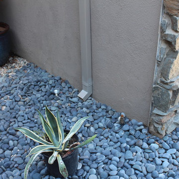 MidCentury Home In Orange County California, Angle Faced Gutters Box/Smooth Down