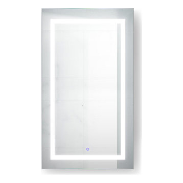24x42 Recessed Or Surface Mount Medicine Cabinet 4 Shelves, LED, Right
