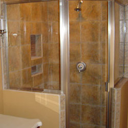 Semi-Frameless Neo Angle Shower - Showerheads And Body Sprays