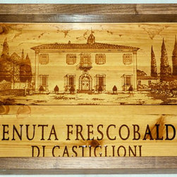 Unique Wine Crate Panel Projects - Decorative Plates