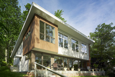 Example of a minimalist exterior home design in DC Metro