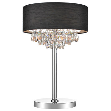 Dash 3 Light Table Lamp With Chrome Finish