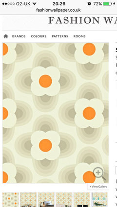 Orla Kiely Wallpaper But What Colour Paint For Walls Houzz Uk Orla Kiely Wallpaper But What Colour
