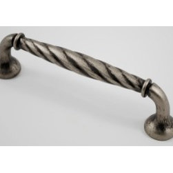 Antique Pewter Cabinet Pull &ndash; Style 2 - Brackets