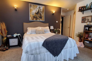 Example of a country home design design in Other