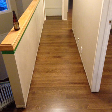 3 1/4" rift an quartered white oak, Bona stain and Mega satin finish
