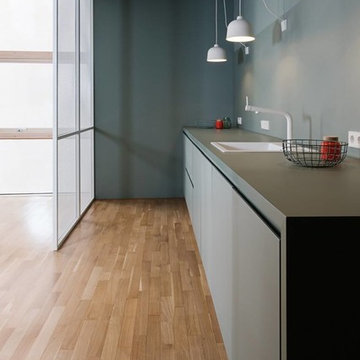 Kitchen cabinetry & pendant lights