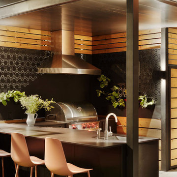 Logan Square Backyard Patio, Pergola & Outdoor Kitchen