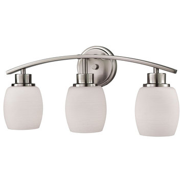 Thomas Lighting Casual Mission 3-Light For The Bath CN170312, Brushed Nickel
