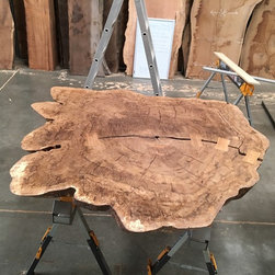 Live Edge White Oak Conference Room Table - Dining Tables