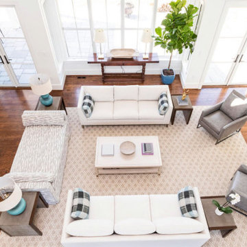 Clean, modern living room