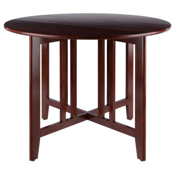 Winsome Wood Transitional Antique Walnut Solid And Composite Dining Table 94142