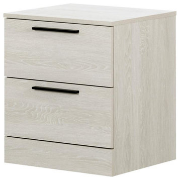 Step One Essential 2-Drawer Nightstand -Winter Oak-South Shore