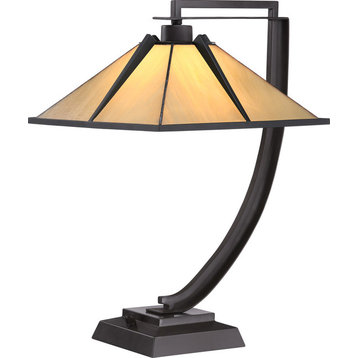 Quoizel TF1791TWT One Light Table Lamp Pomeroy Western Bronze