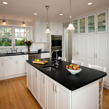 Expanded kitchen for a busy family
