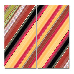 Ready2HangArt - Geometric Study VIII Canvas Wall Art 2-Piece Set - Prints And Posters