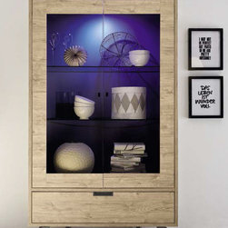 2-Door Glass Vitrine Palma by LC Mobili - $879.00 - China Cabinets And Hutches