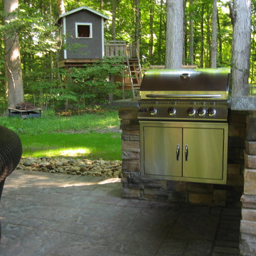 Rustic Eaton Cedar Pavilion Patio