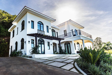 Inspiration for a mediterranean exterior home remodel in Other