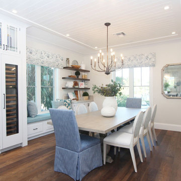 Dining room with audio and lighting control