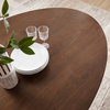 Lippa 78" Oval Wood Dining Table Black Walnut