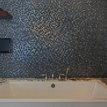 San Elijo Custom Glass Tile Bathroom