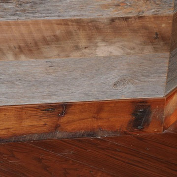 Barnwood Shiplap Wall With Custom Trim