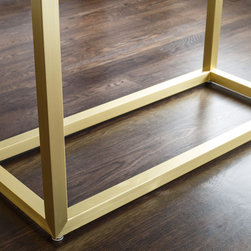 Wellesley Table with Brushed Brass Base - Dining Tables
