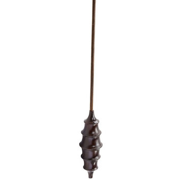 Brown or Tan Wooden Cocoon Stalk made of Suar Wood Size - 39 inches in Brown
