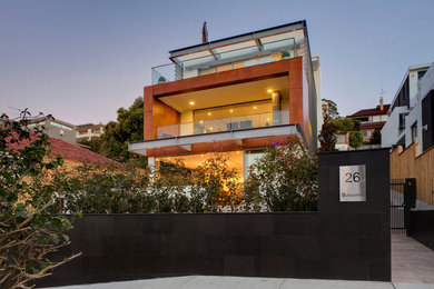 Contemporary exterior in Sydney.