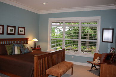 Inspiration for a timeless bedroom remodel in Seattle