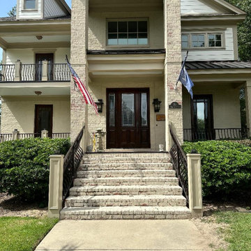 MCCOY- EXTERIOR : TILED PORCHES & FRONT DOOR ENTRANCE - AFTER PICTURES
