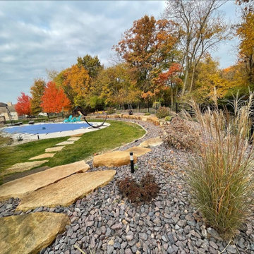 Slab Outcropping ledgestone and Steps