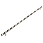 Cosmas - Cosmas 305-480SN Satin Nickel 18-7/8&rdquo; CTC (480mm) Euro Bar Pull - 18-7/8" (480mm) Hole Centers