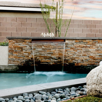 Water + Fire Feature Garden